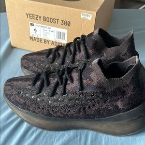 Adidas Yeezy Boost 380 Black and Gray Sneakers